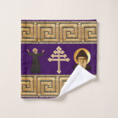 Maronite Church Cross and Saints Guest and Gift Badhandtuch Set (Waschlappen)