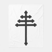 Maronite Church Cross Blanket / Wall Hanging Fleecedecke (Vorderseite)