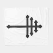 Maronite Church Cross Blanket / Wall Hanging Fleecedecke (Vorderseite (Horizontal))