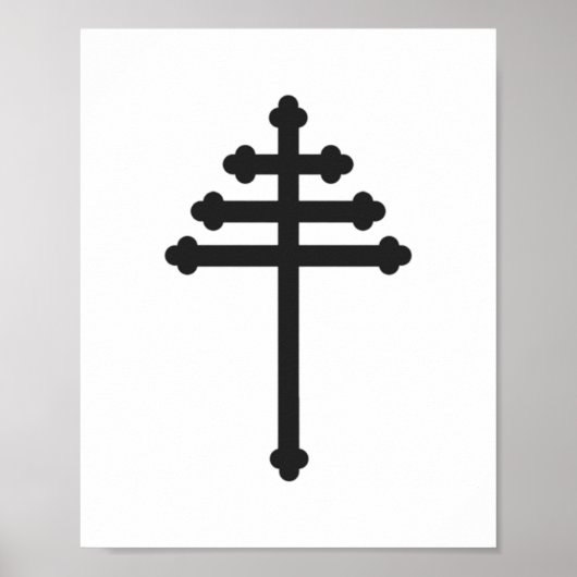 Maronite Church Cross Poster (Vorne)