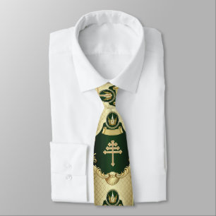 Maronite Church Cross und Libanon Cedar Neck Tie Krawatte