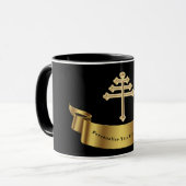 Maronite Church Kreuz Personalisiertes Geschenk Tasse (Vorderseite Links)