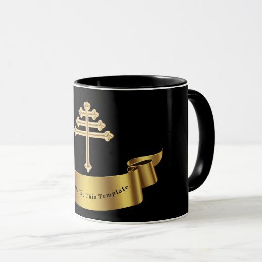 Maronite Church Kreuz Personalisiertes Geschenk Tasse (VorderseiteRechts)