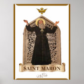 Maronite-Symbol Extra Large 40,00" x 53,33 Poster (Vorne)