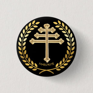 Maronitische Kirchenkreuz-Reverspin-Nadel Button