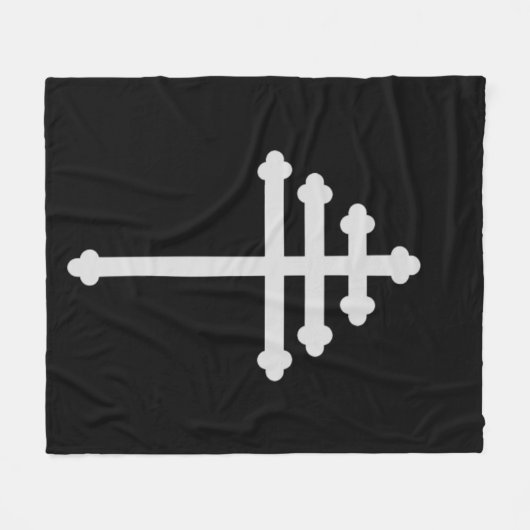 Maronitsch-katholisch-orthodoxe Syrisch-Kirchenkre Fleecedecke (Vorderseite (Horizontal))