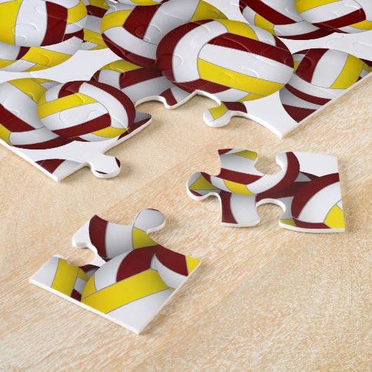 Maroolmädchen Jungs Mannschaft Farben Volleyball Puzzle (Seite)