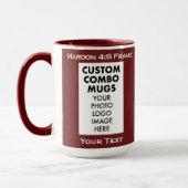 Maroon 4:6 Bilderrahmen 2 Foto Custom Combo Tasse (Links)