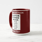 Maroon 4:6 Bilderrahmen 2 Foto Custom Combo Tasse (Vorderseite Links)