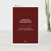 Maroon 4-Foto Fun Boxes Abschluss Einladung (Rückseite)