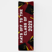 Maroon Abschluss 2025 Banner (Vertikal)