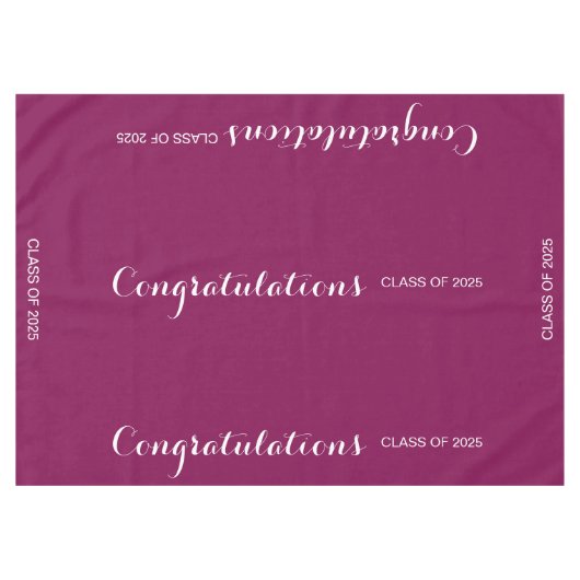 Maroon Abschluss Tablecloth Tischdecke (Vorderseite (Horizontal))