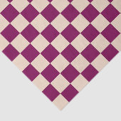 Maroon and beige checkerboard pattern seidenpapier (Ausschnitt)
