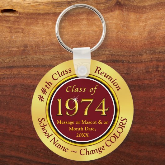 Maroon and Gold Cheap, Class of 1974 Wiedersehen I Schlüsselanhänger (Vorderseite)