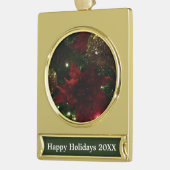 Maroon and Gold Christmas Tree Foto Gold Banner-Ornament Gold (Links)