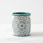 Maroon and Green Geometric Pattern Mug Tasse (Zentrum)