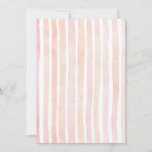 Maroon and Pink Bow Watercolor Baby Shower Invite Mitteilungskarte (Rückseite)