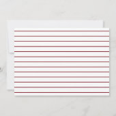 Maroon and White Graduation Party Einladung (Rückseite)