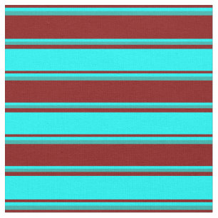 Maroon, Aqua & Light Sea - grüne Linien Stoff