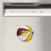 Maroon Basketball-Gastgeschenke Magnet (In Situ (Geschirrspüler))