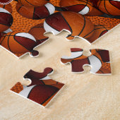 Maroon-Basketball-Kids-Team Farben Puzzle (Seite)