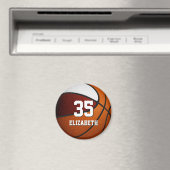 Maroon-Basketballmannschaft Farben Magnet (In Situ (Geschirrspüler))