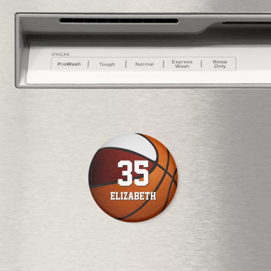 Maroon-Basketballmannschaft Farben Magnet (In Situ (Geschirrspüler))