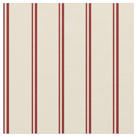 Maroon & Beige Colored Lines Stoff (Nahaufnahme)