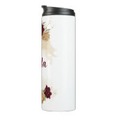 Maroon-Beige Thermosbecher (Nach rechts gedreht)