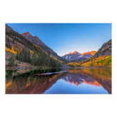 Maroon Bells Alpen Glow Poster (Vorderseite)