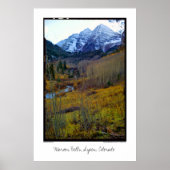 Maroon Bells, Aspen, Colorado Poster (Vorne)