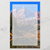 Maroon Bells Briefpapier (Vorderseite)