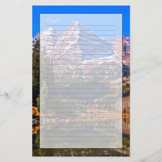 Maroon Bells Briefpapier (Vorderseite)