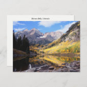 Maroon Bells Colorado Autumn Postkarte (Vorne/Hinten)