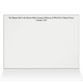 Maroon Bells Colorado Herbstgrusskarte (Innenansicht Horizontal (Oben))