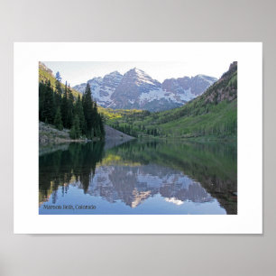 Maroon Bells, Colorado Poster