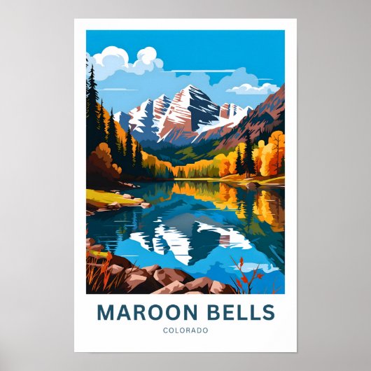 Maroon Bells Colorado Reisen Print Poster (Vorne)