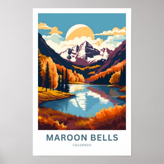 Maroon Bells Colorado Reisen Print Poster (Vorne)