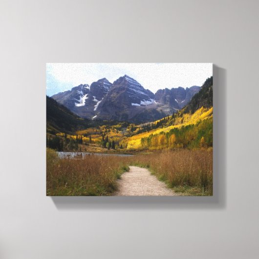 Maroon Bells Colorado Souvenir Leinwanddruck (Vorderseite)