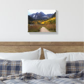 Maroon Bells Colorado Souvenir Leinwanddruck (Insitu (Schlafzimmer))