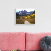 Maroon Bells Colorado Souvenir Leinwanddruck (Insitu (Wohnzimmer))
