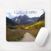 Maroon Bells Colorado Souvenir Mousepad (Mit Mouse)