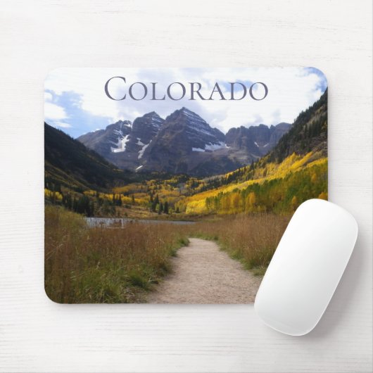 Maroon Bells Colorado Souvenir Mousepad (Mit Mouse)