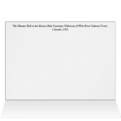 Maroon Bells Colorado Summer Grußkarte (Innenansicht Horizontal (Oben))