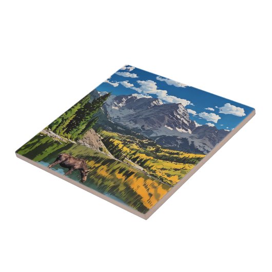 Maroon Bells Fliese (Seite)