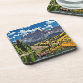 Maroon Bells Getränkeuntersetzer (Linke Seite)