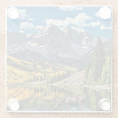 Maroon Bells Glasuntersetzer (Rückseite)