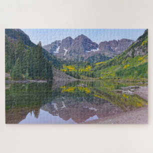Maroon Bells, Herbstreflektion, Colorado Puzzle