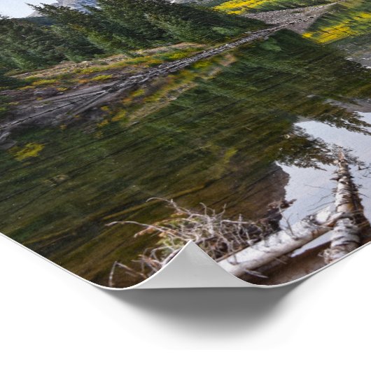 Maroon Bells im Herbst, Colorado Poster (Ecke)