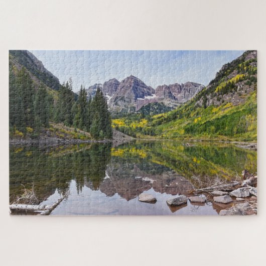 Maroon Bells im Herbst, Colorado Puzzle (Horizontal)